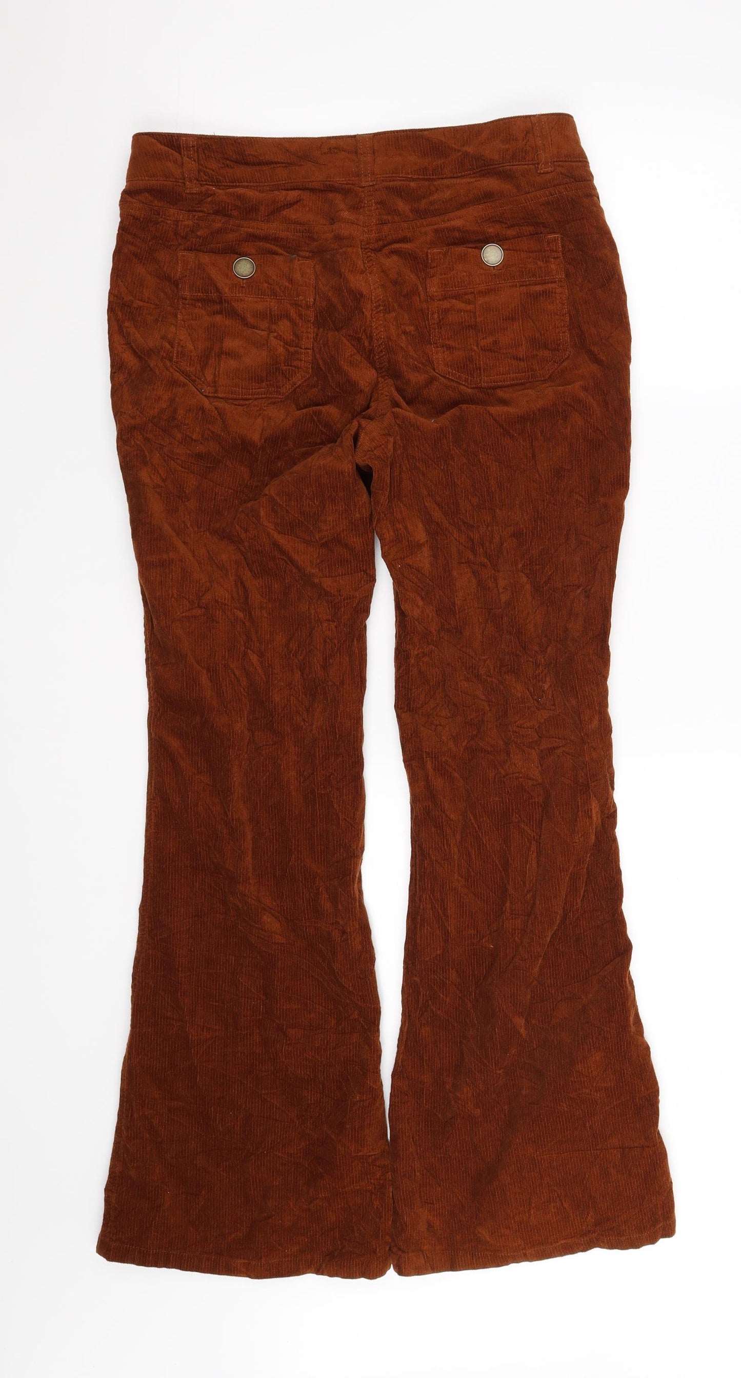 Monsoon Womens Orange   Trousers  Size 12 L32 in