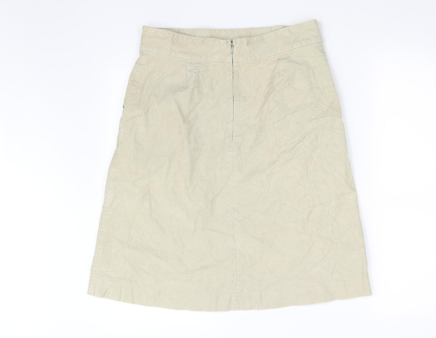 Jigsaw Womens Beige   Flare Skirt Size 8