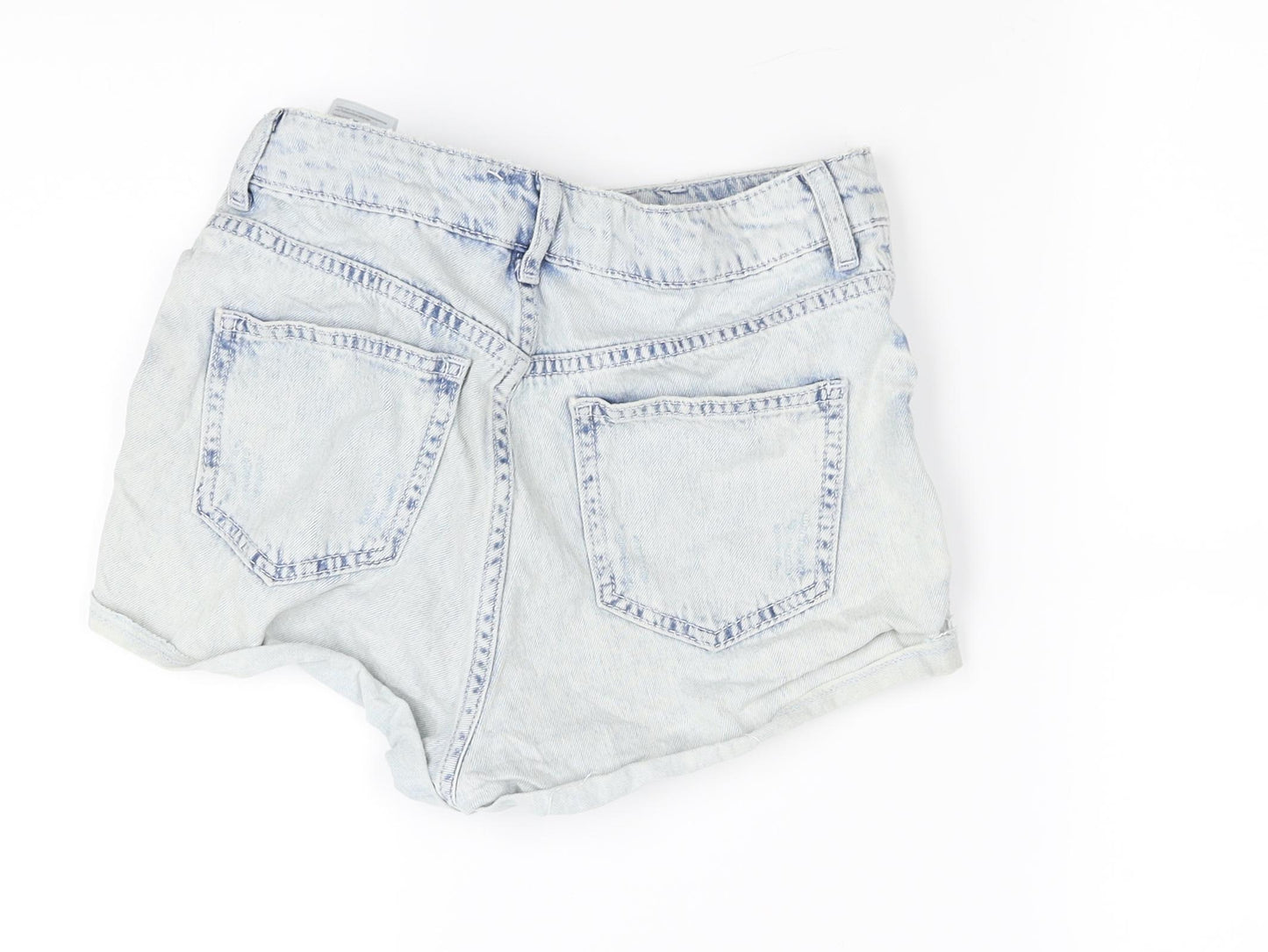 Topshop Womens Blue   Cut-Off Shorts Size 8