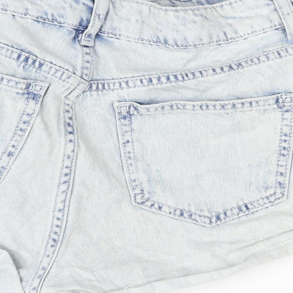 Topshop Womens Blue   Cut-Off Shorts Size 8