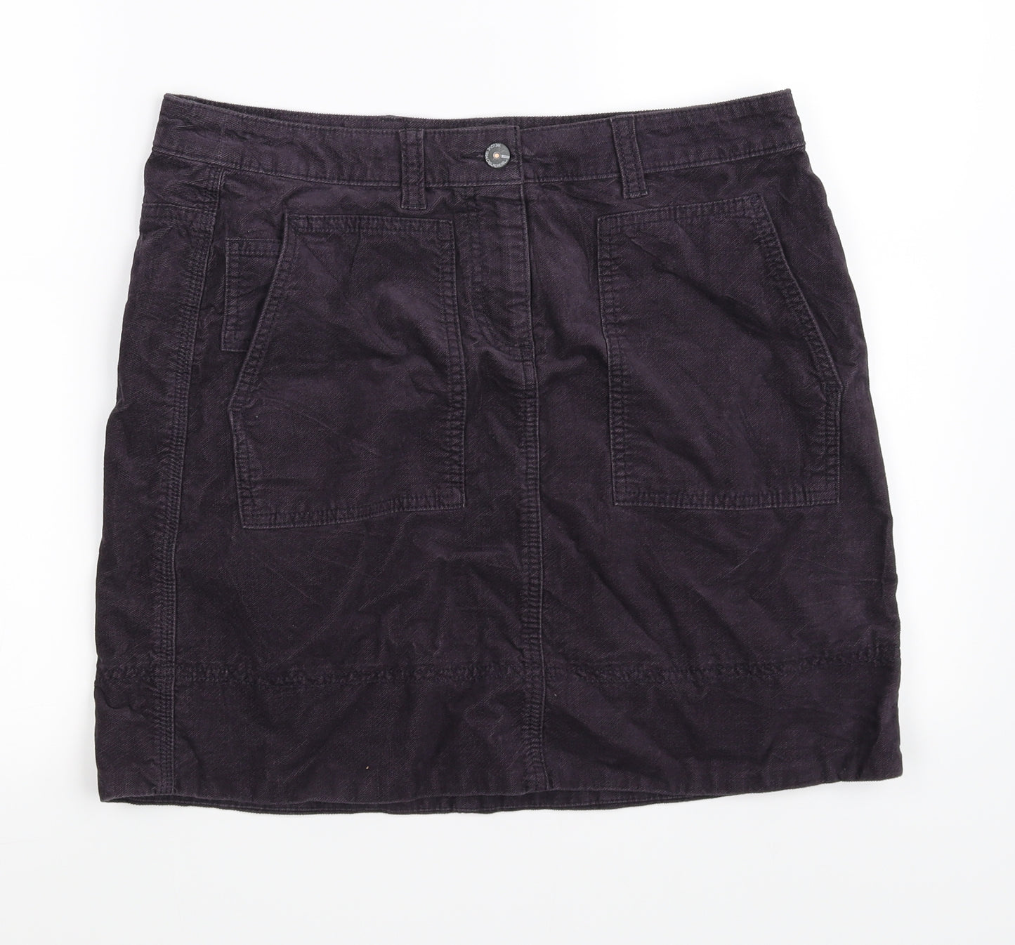 M&S  Womens Purple   Mini Skirt Size 14