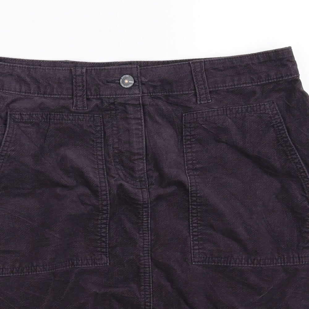 M&S  Womens Purple   Mini Skirt Size 14