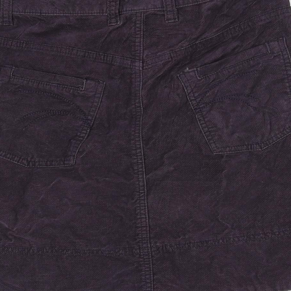 M&S  Womens Purple   Mini Skirt Size 14