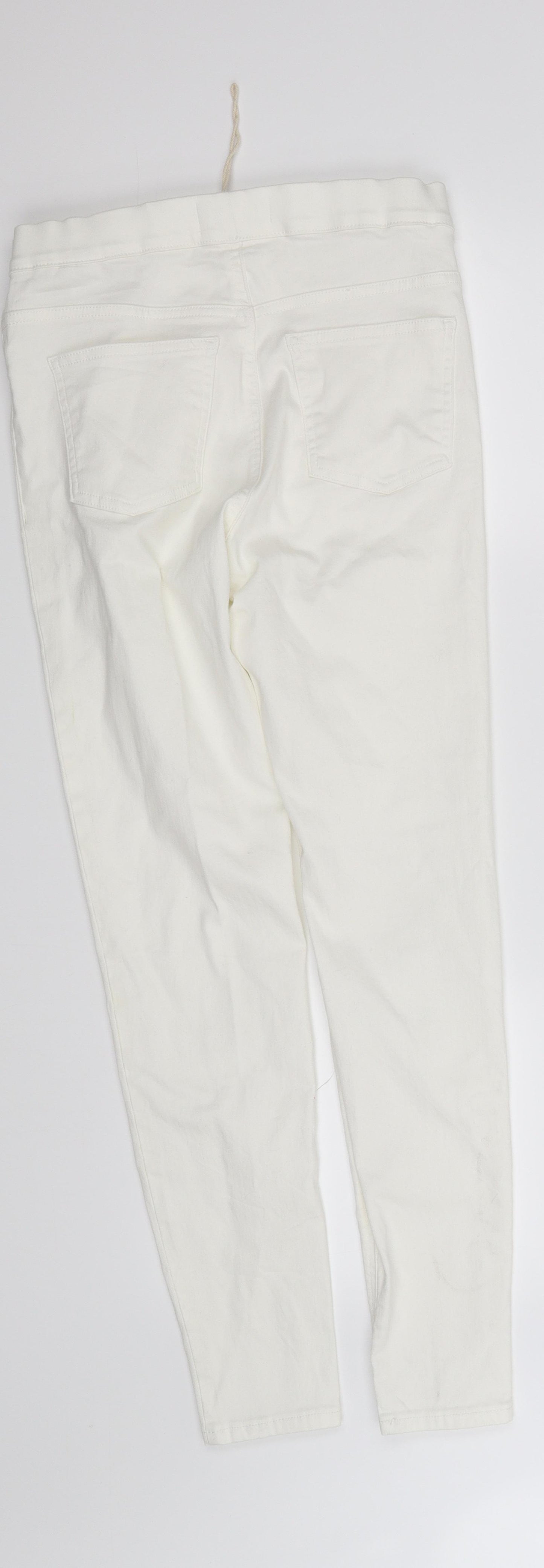 m&s Womens White   Jegging Leggings Size 10 L29 in