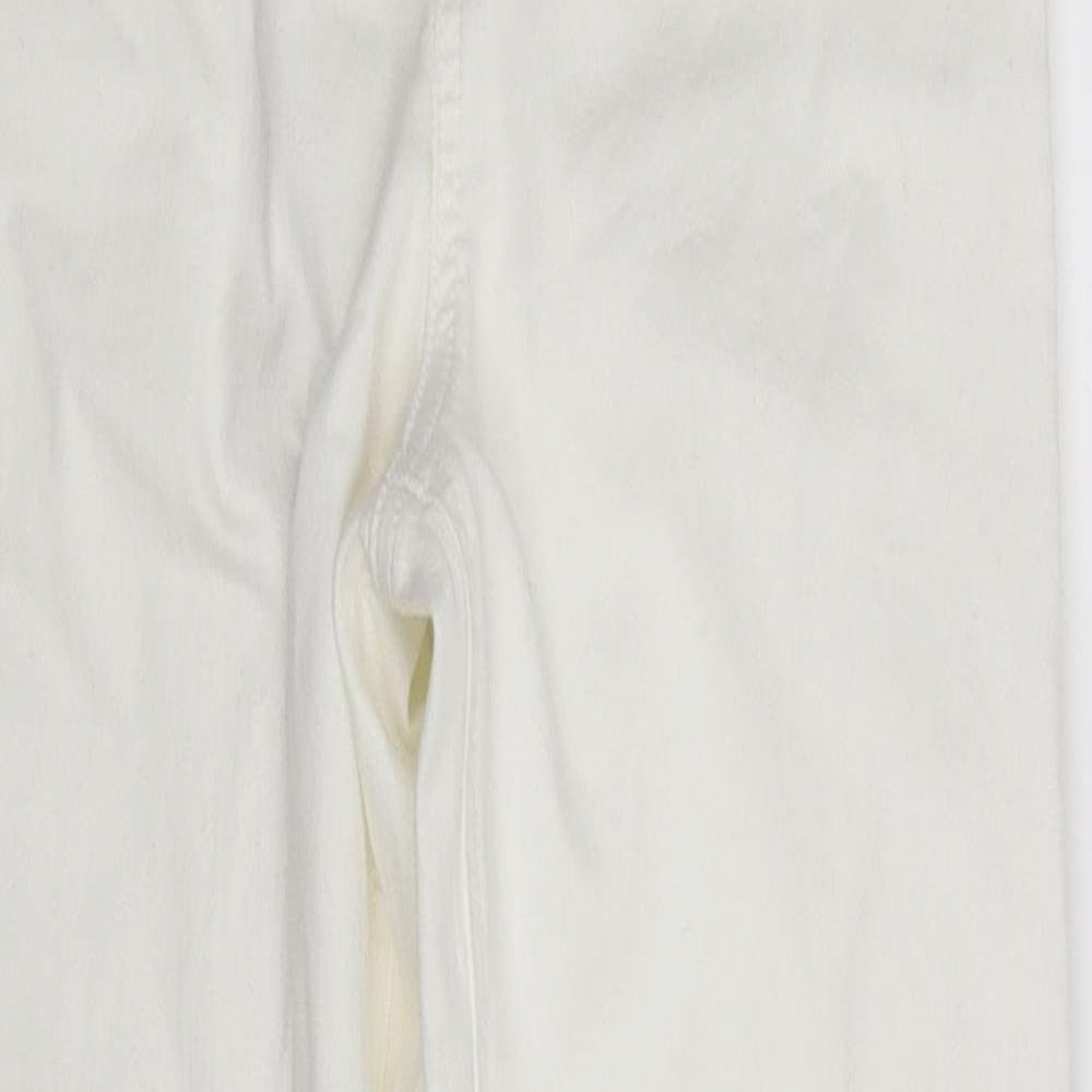 m&s Womens White   Jegging Leggings Size 10 L29 in