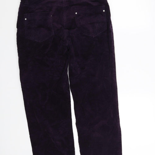Clash Womens Purple   Straight Jeans Size 14 L27 in