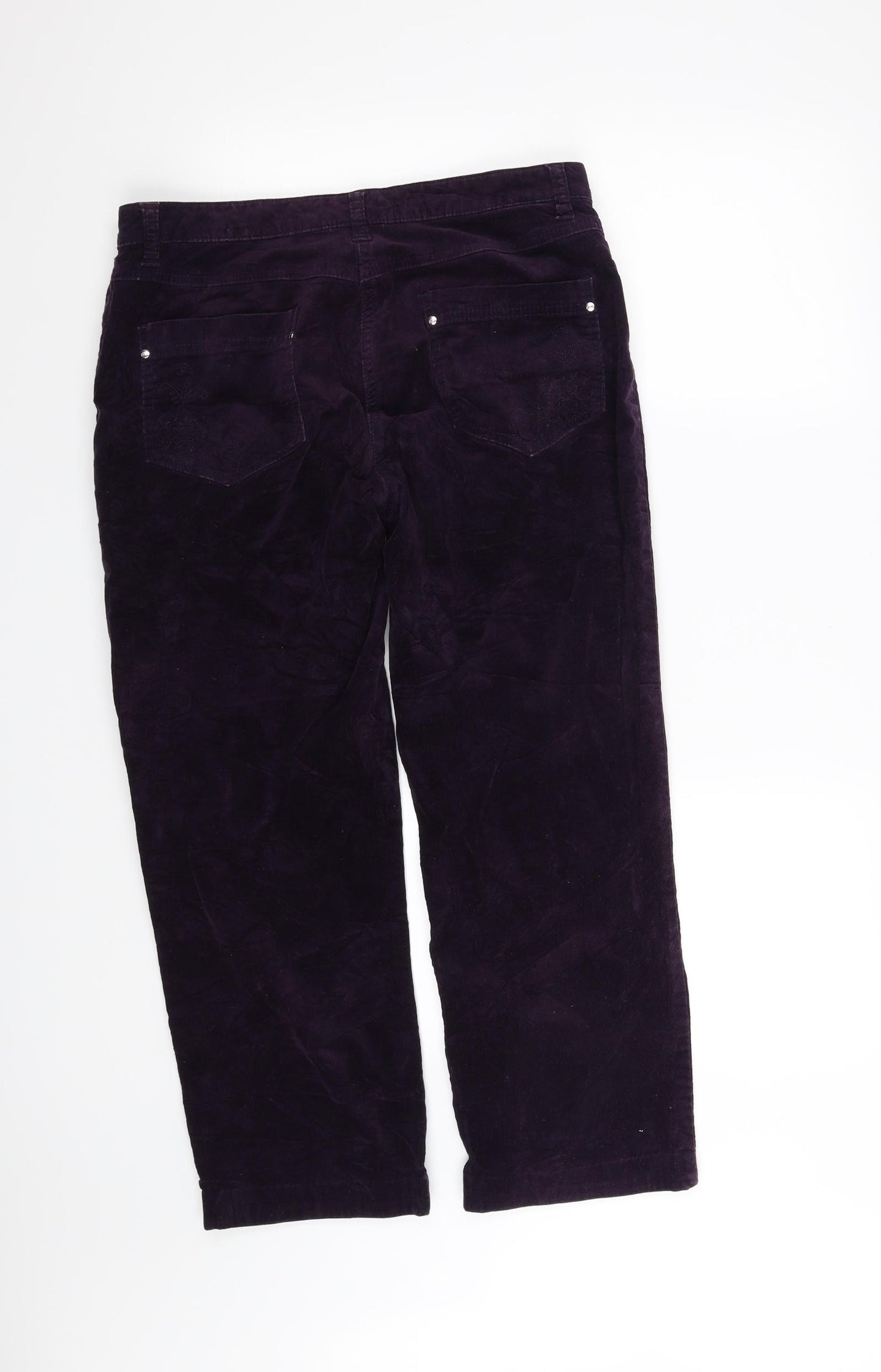 Clash Womens Purple   Straight Jeans Size 14 L27 in