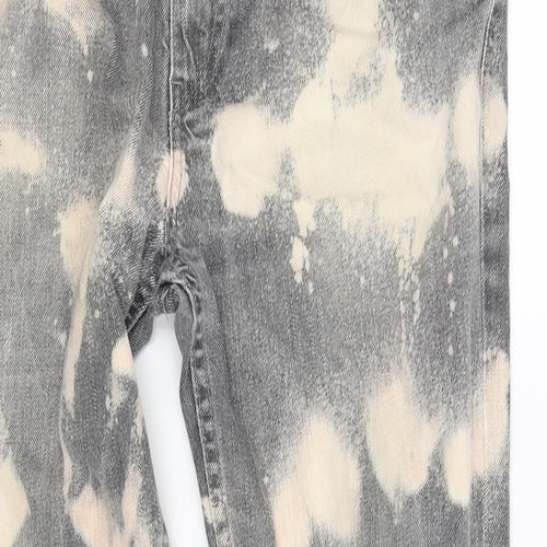 levis Mens Grey Polka Dot  Straight Jeans Size M L30 in