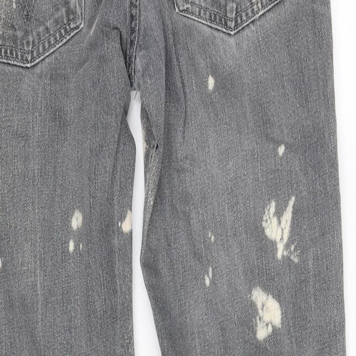 levis Mens Grey Polka Dot  Straight Jeans Size M L30 in