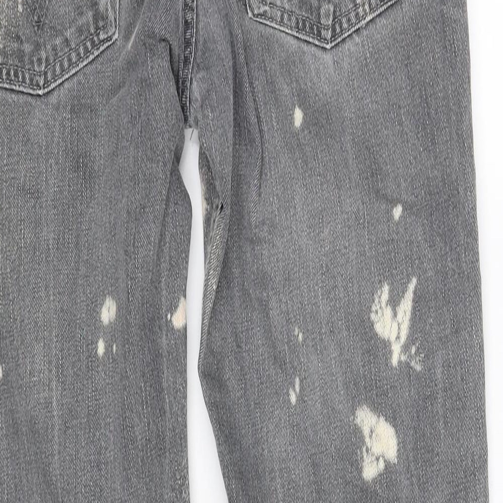 levis Mens Grey Polka Dot  Straight Jeans Size M L30 in