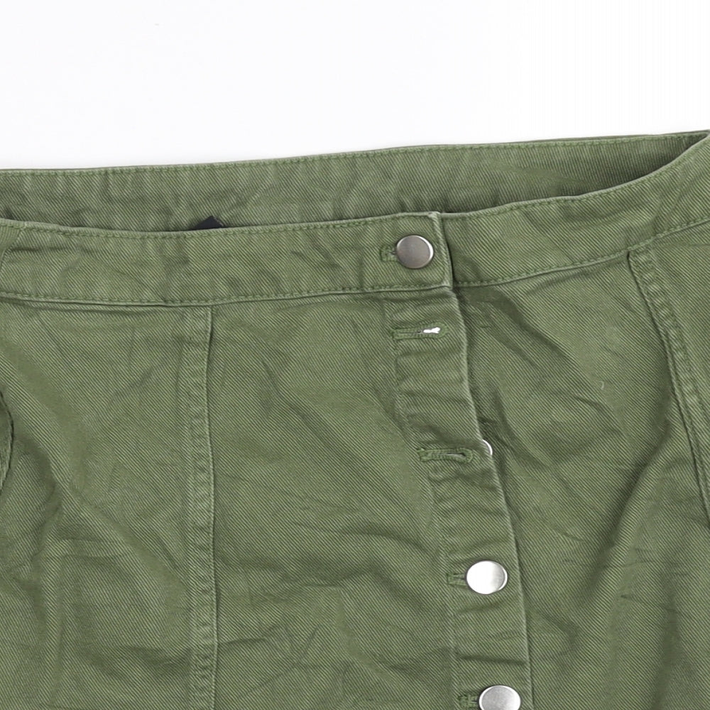 Divided Womens Green   Mini Skirt Size 12
