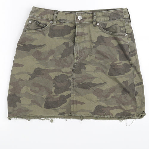 F&F Womens Green   Mini Skirt Size 10