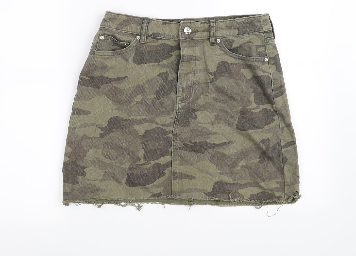 F&F Womens Green   Mini Skirt Size 10