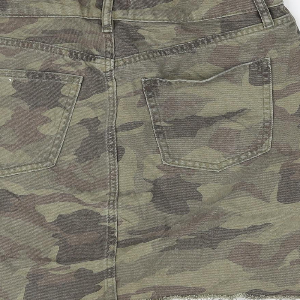 F&F Womens Green   Mini Skirt Size 10