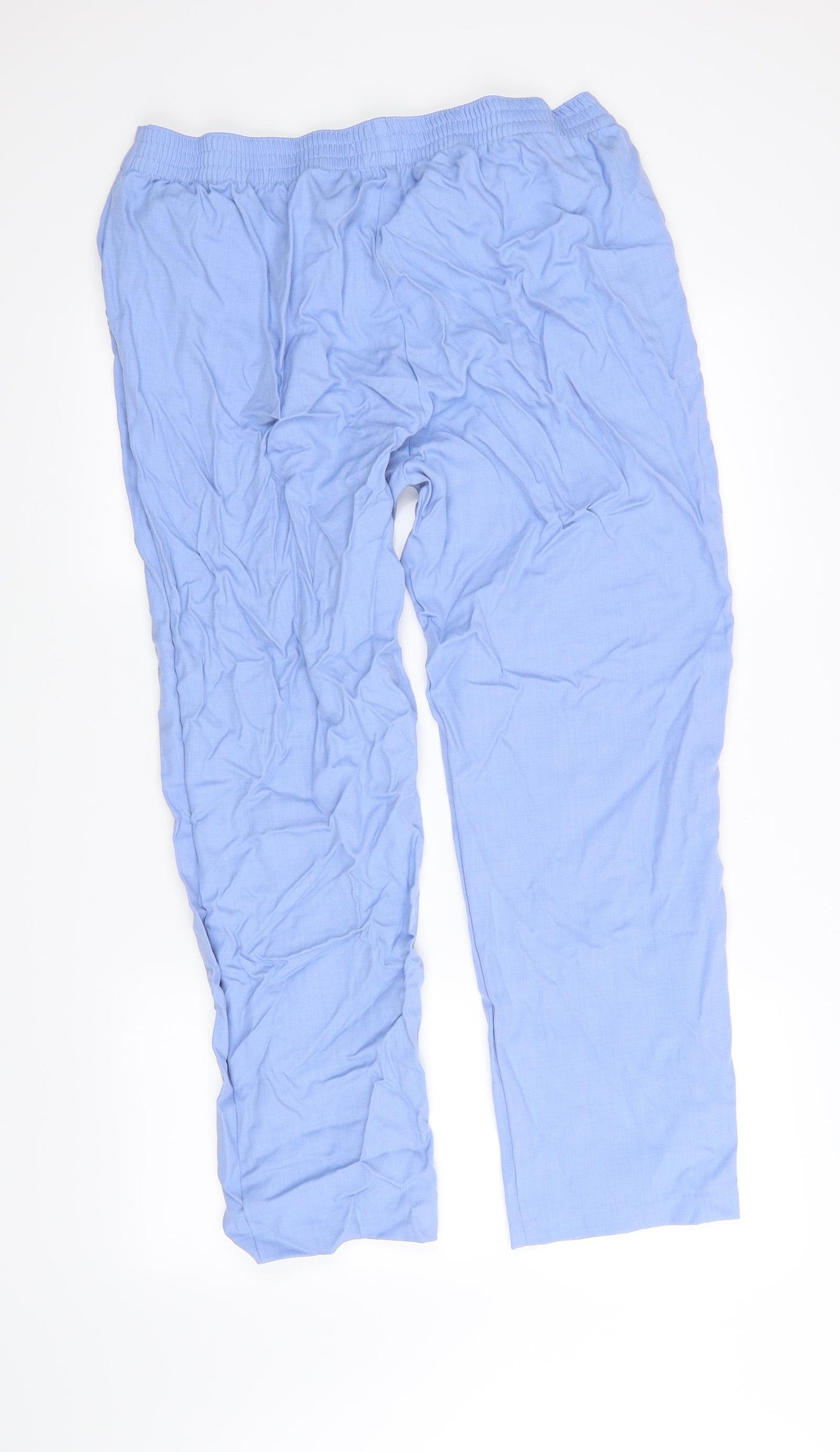 m&s Womens Blue   Trousers  Size 18 L32 in