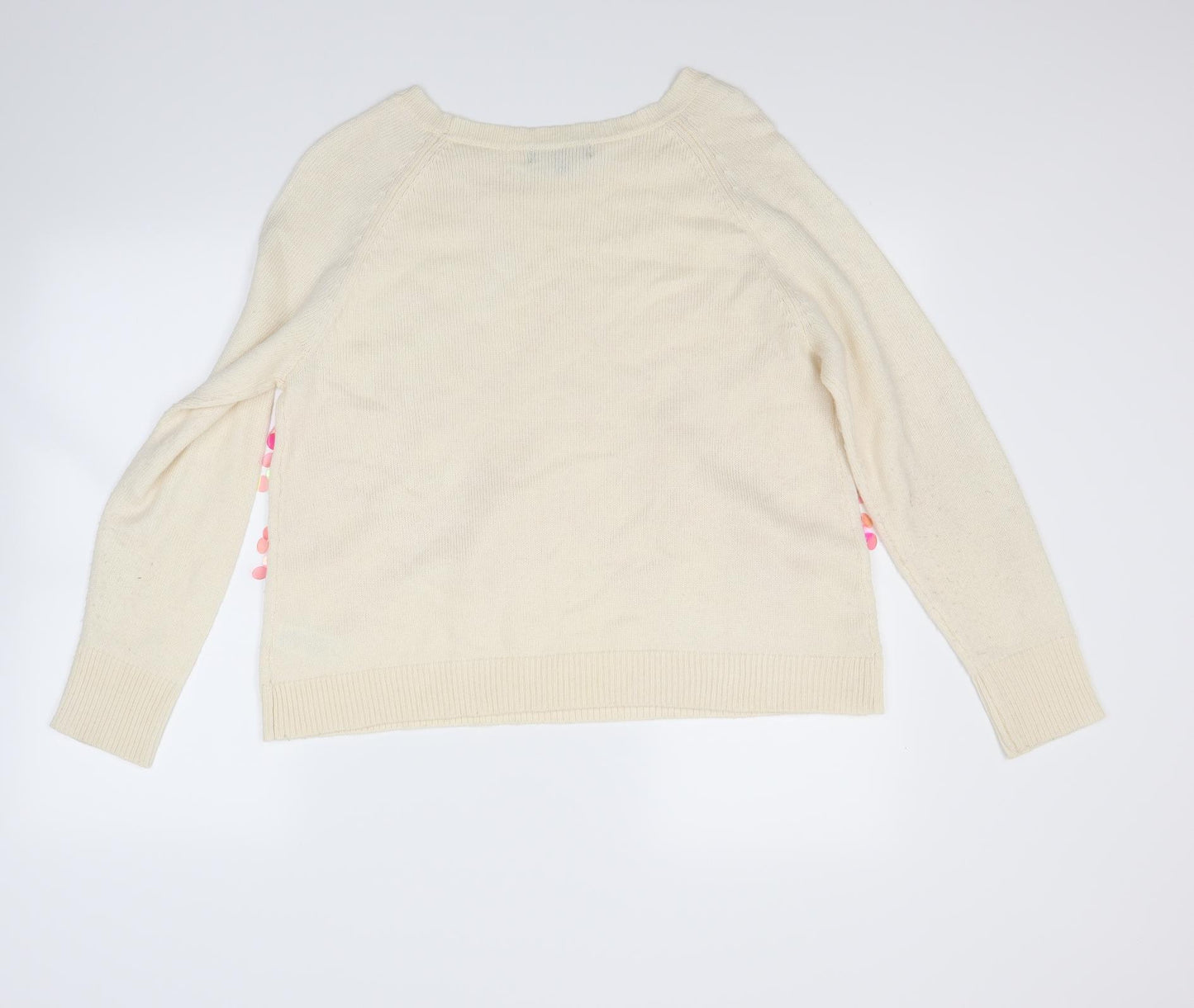 Preworn Womens White   Pullover Jumper Size 14