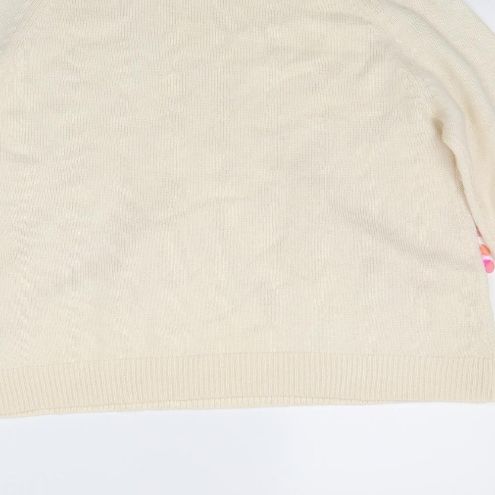 Preworn Womens White   Pullover Jumper Size 14