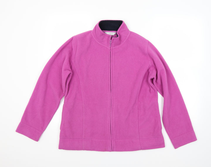 EWM Womens Pink Fleece Jacket Coat Size M