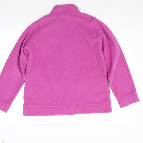 EWM Womens Pink  Fleece Jacket Coat Size M
