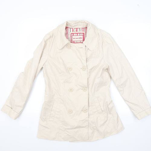 peruna Womens Beige   Jacket Coat Size 10