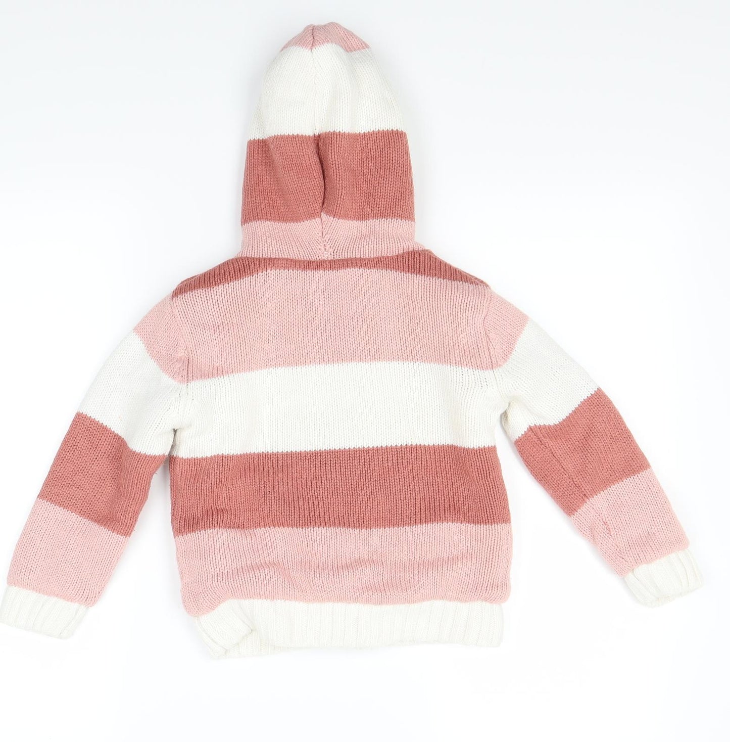 SoulCal&Co Boys Multicoloured Striped  Full Zip Hoodie Size 5-6 Years