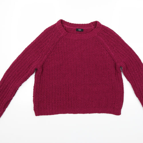 F&F Womens Red   Pullover Jumper Size 8