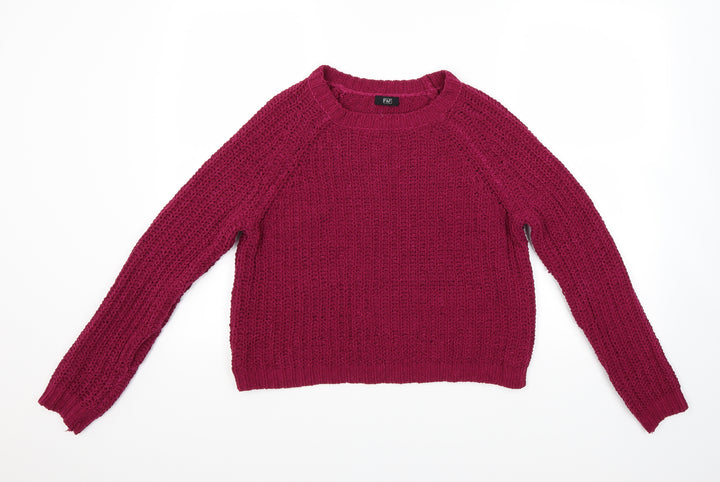 F&F Womens Red   Pullover Jumper Size 8