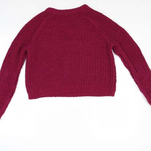 F&F Womens Red   Pullover Jumper Size 8