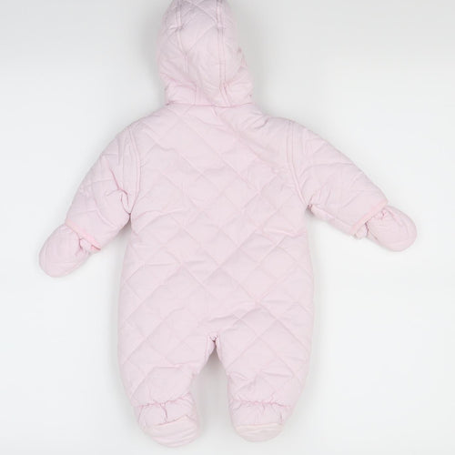 Mothercare Girls Pink   Babygrow One-Piece Size Newborn