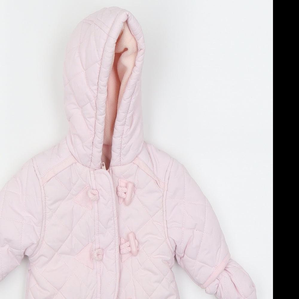 Mothercare Girls Pink   Babygrow One-Piece Size Newborn