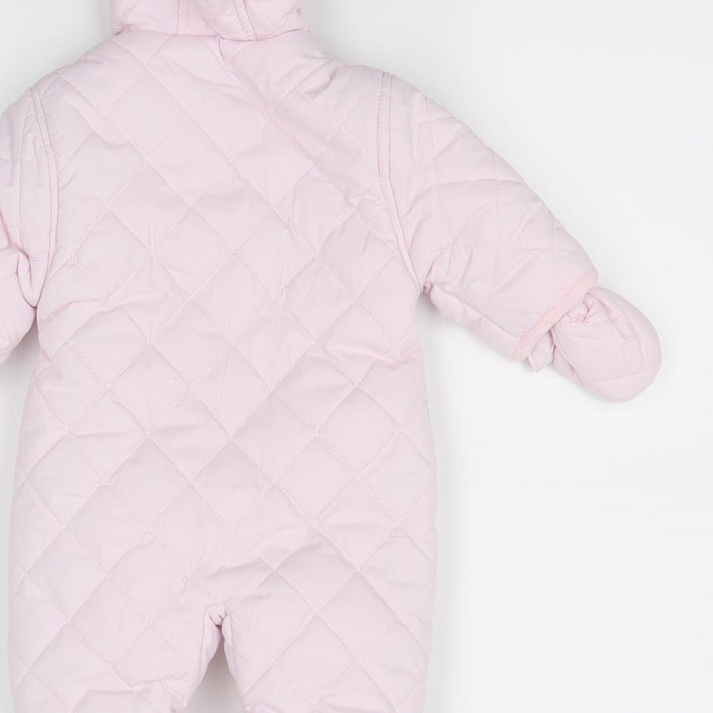 Mothercare Girls Pink   Babygrow One-Piece Size Newborn