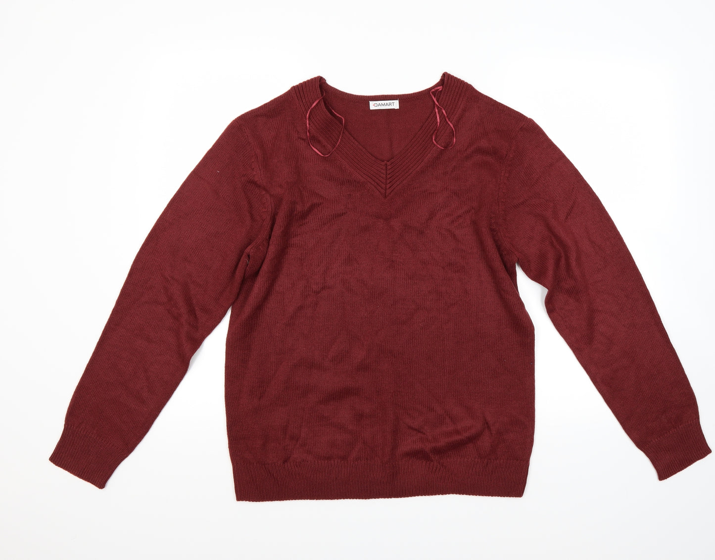 Damart Mens Red   Pullover Jumper Size 10XL