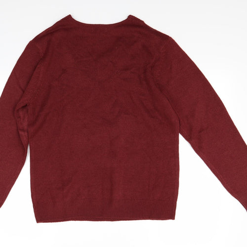 Damart Mens Red   Pullover Jumper Size 10XL