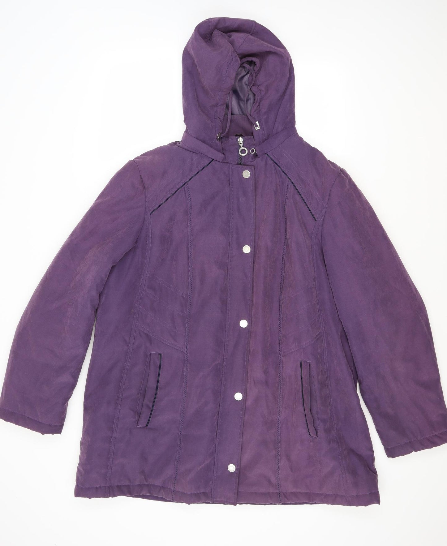 anna rose Womens Purple   Overcoat Coat Size 2XL