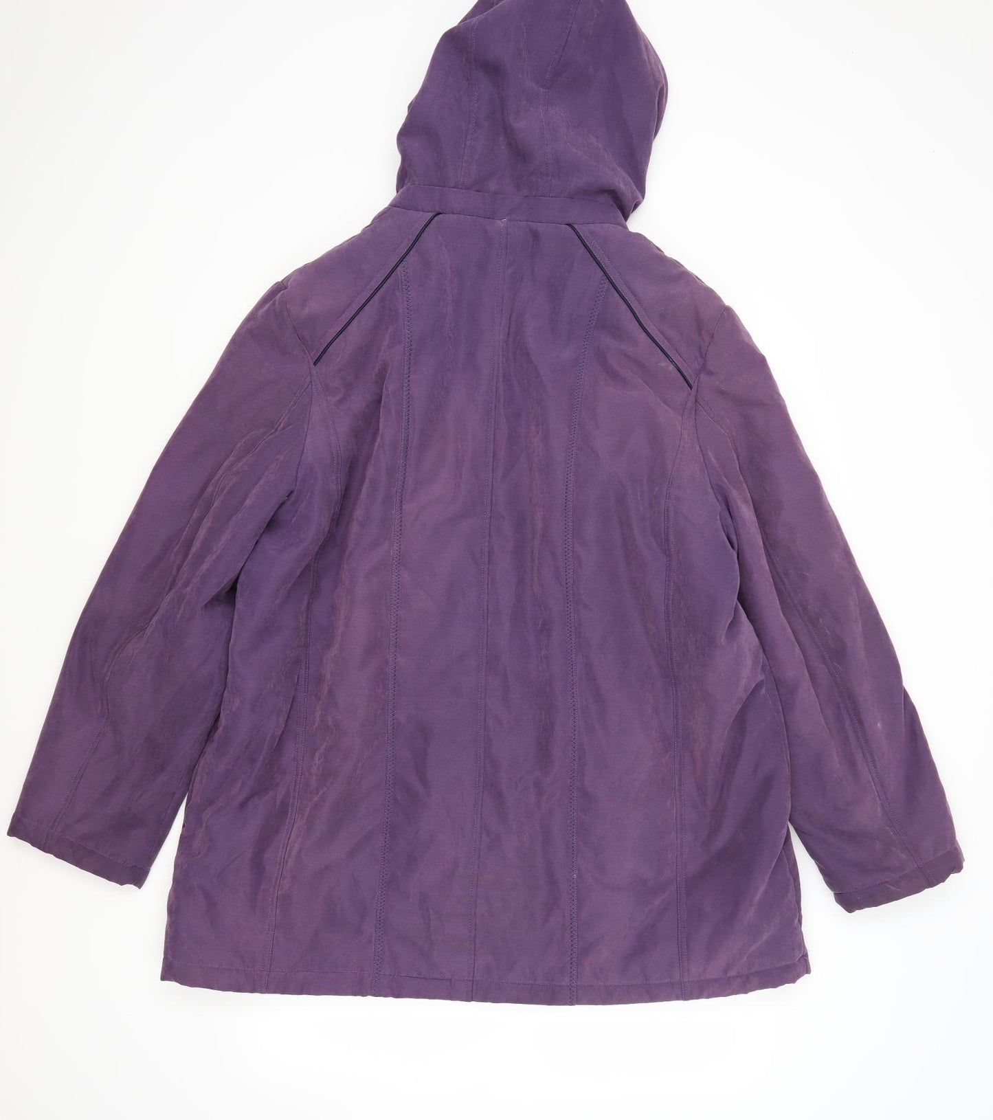 anna rose Womens Purple   Overcoat Coat Size 2XL