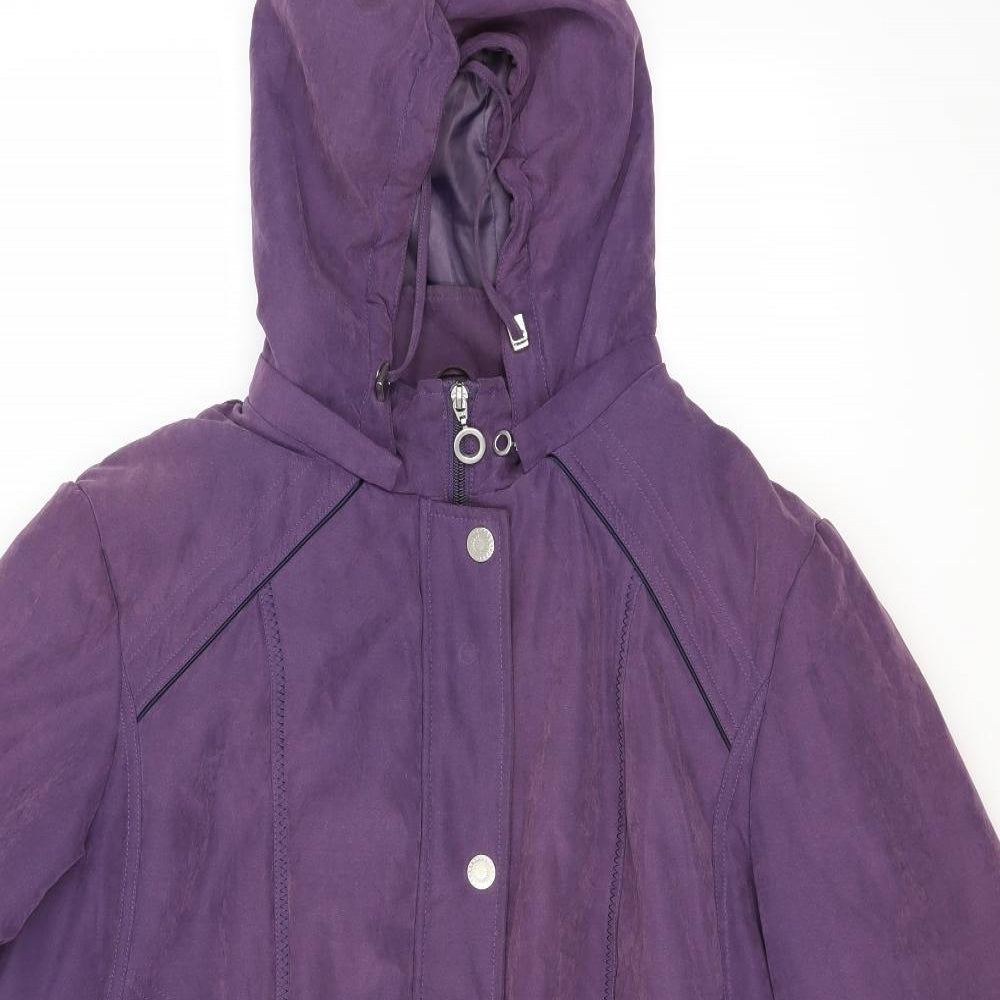 anna rose Womens Purple   Overcoat Coat Size 2XL