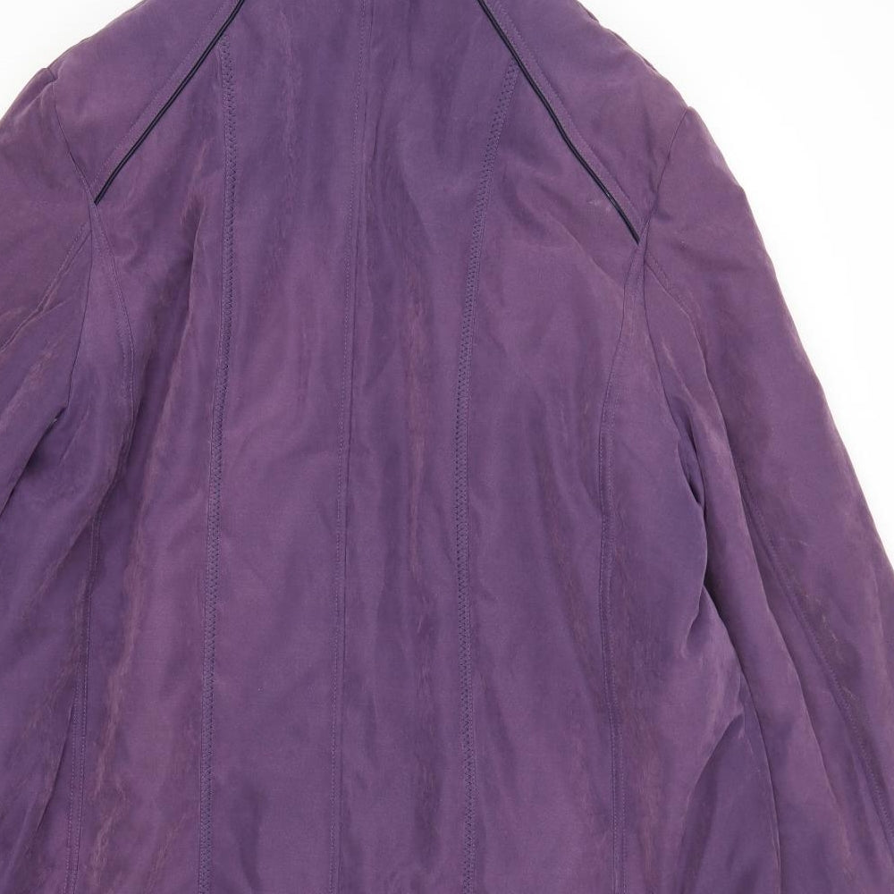 anna rose Womens Purple   Overcoat Coat Size 2XL