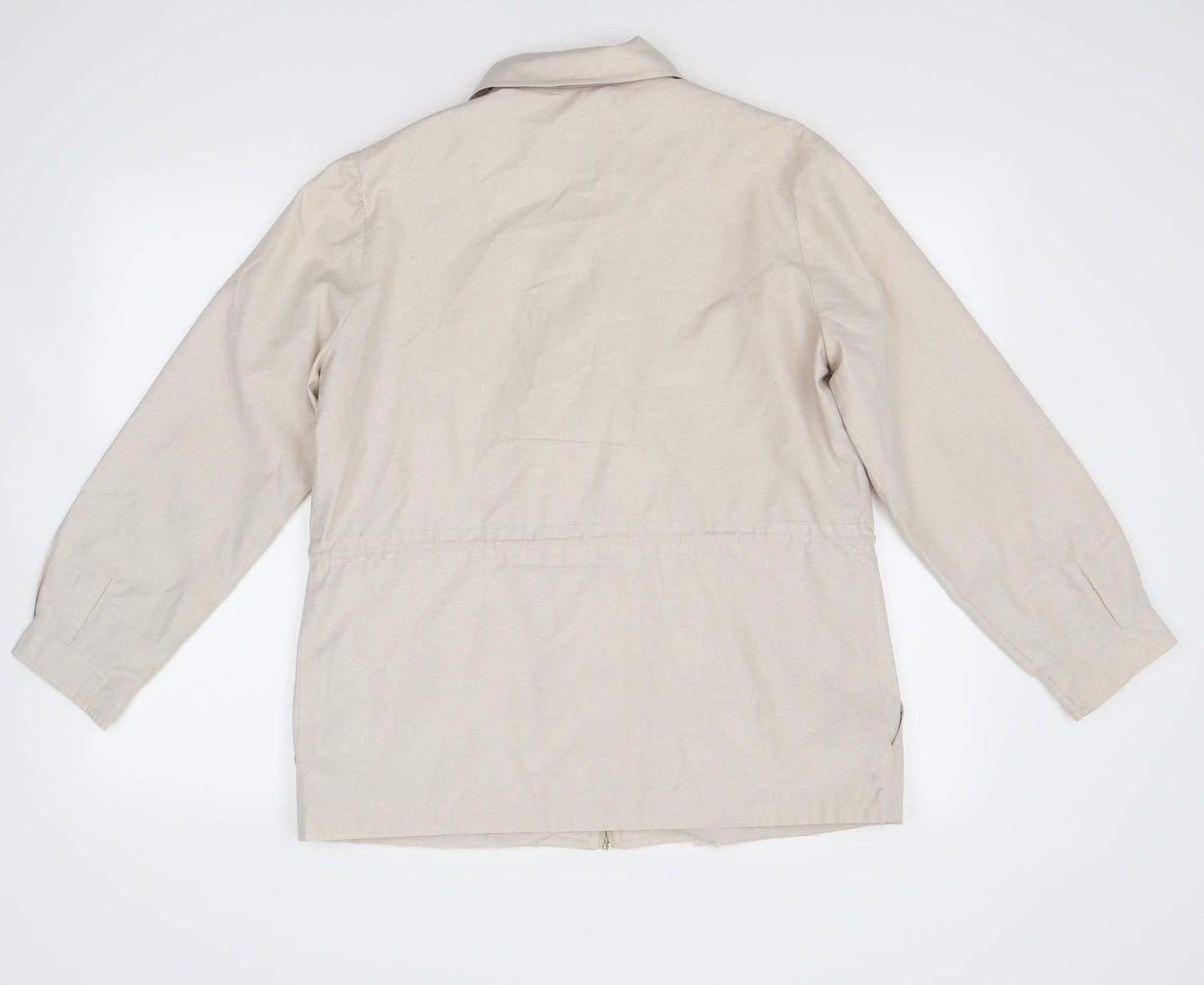 Preworn Womens Beige   Jacket Coat Size 12