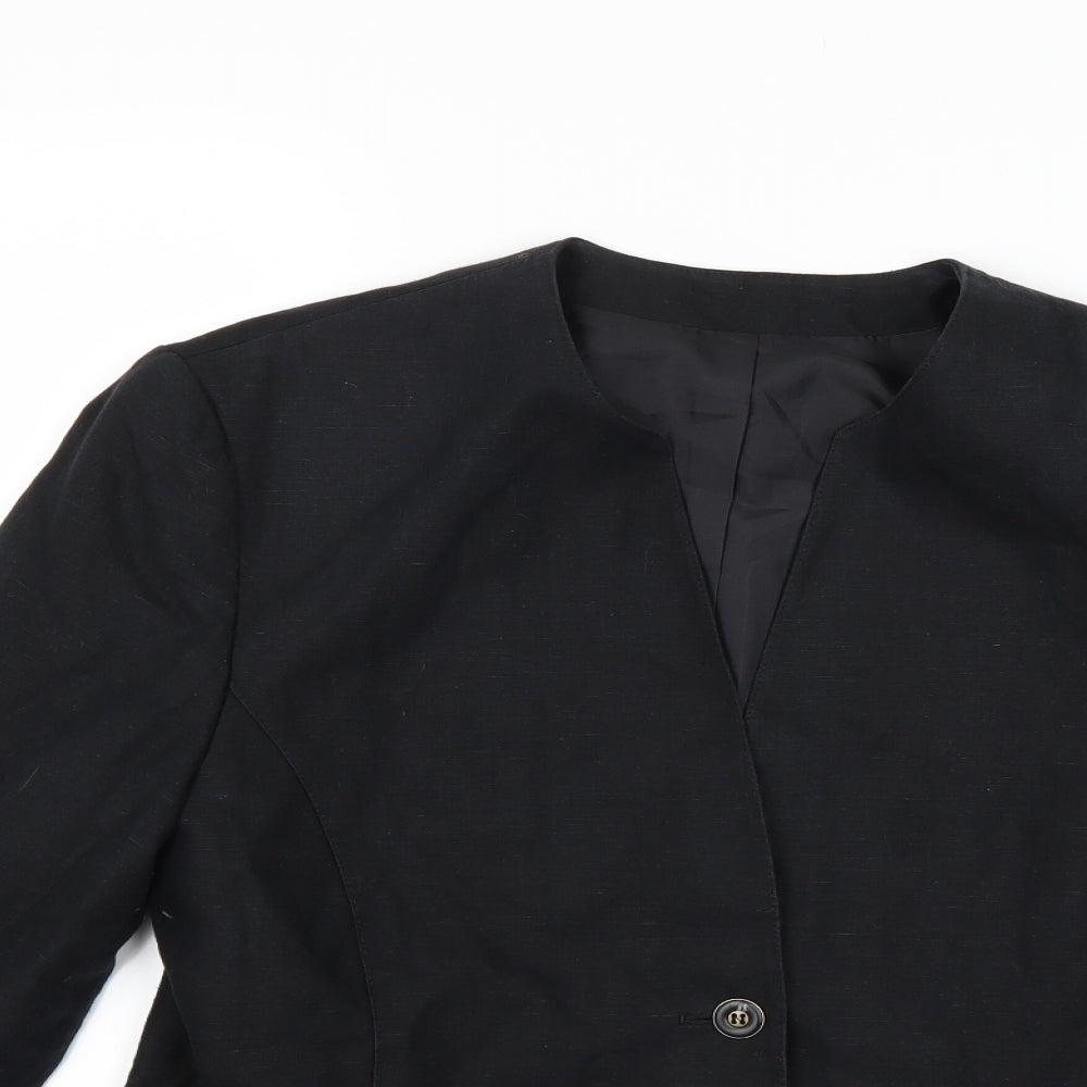 Marks and Spencer Womens Black   Jacket Blazer Size 14