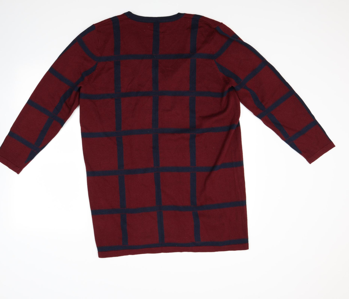 Micha Womens Red Check  A-Line  Size XL