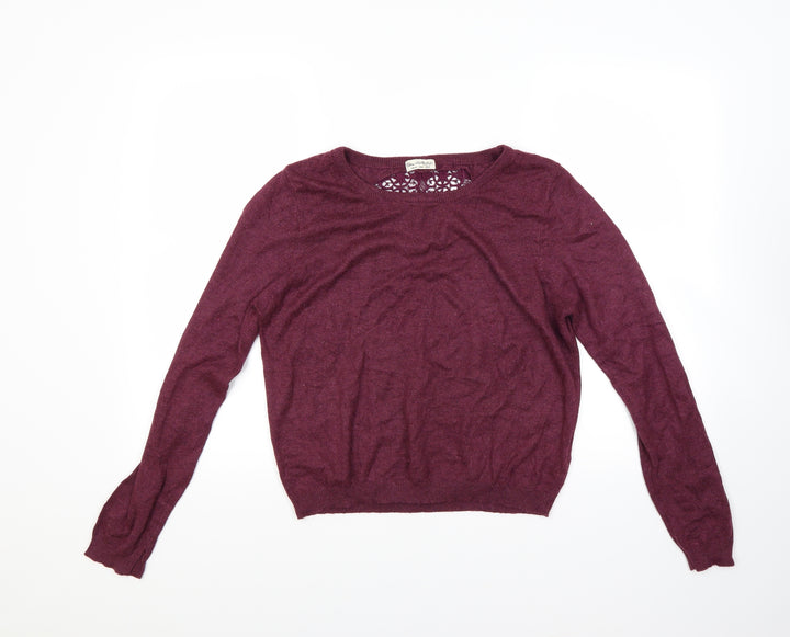 Miss Selfridge Womens Red Pullover Jumper Size 14