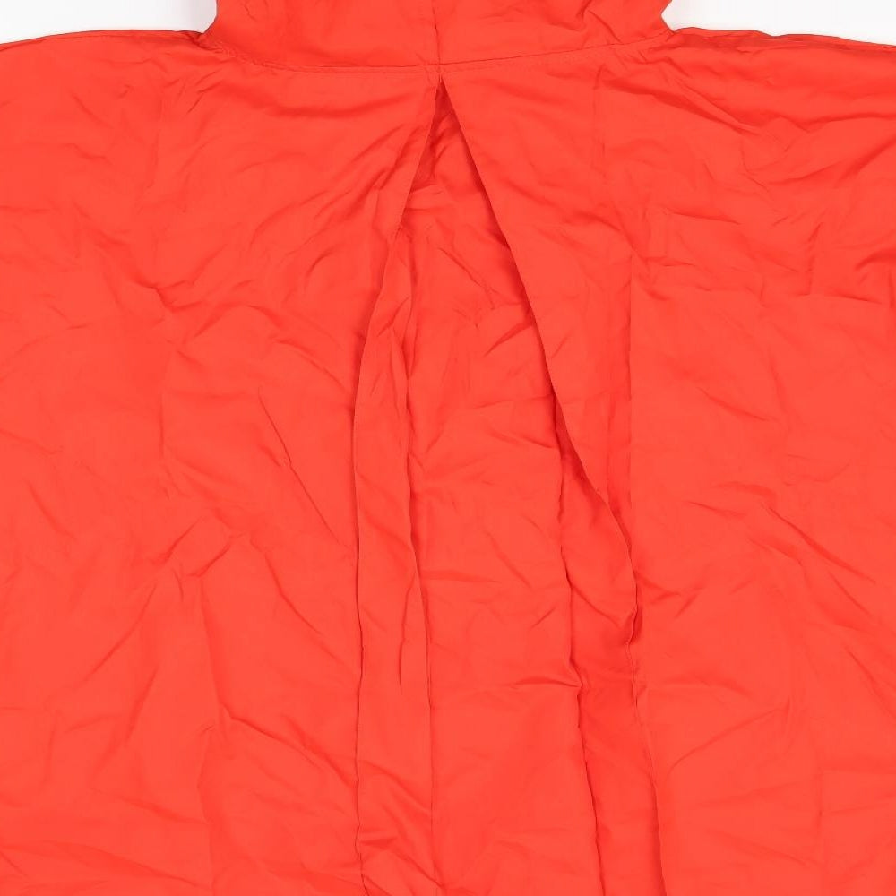 Denim & co Womens Red   Windbreaker Poncho Size S