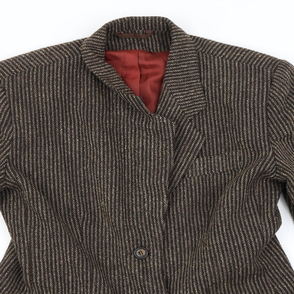 Preworn Womens Brown   Jacket Blazer Size 12