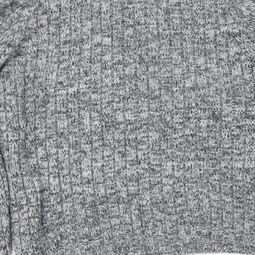 Marks and Spencer Mens Grey   Henley Jumper Size L