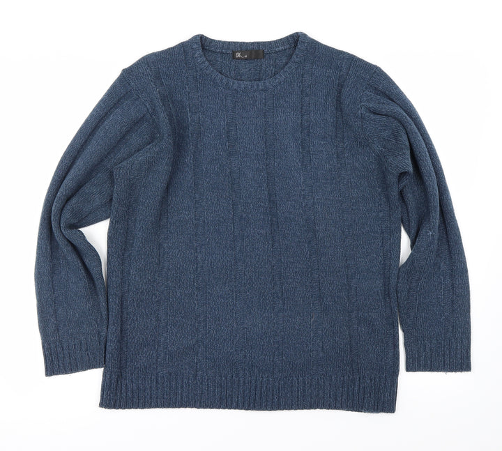 BHS Mens Blue Pullover Jumper Size M