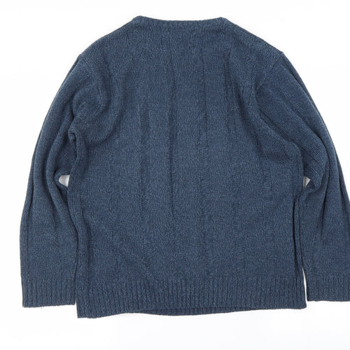 BHS Mens Blue   Pullover Jumper Size M