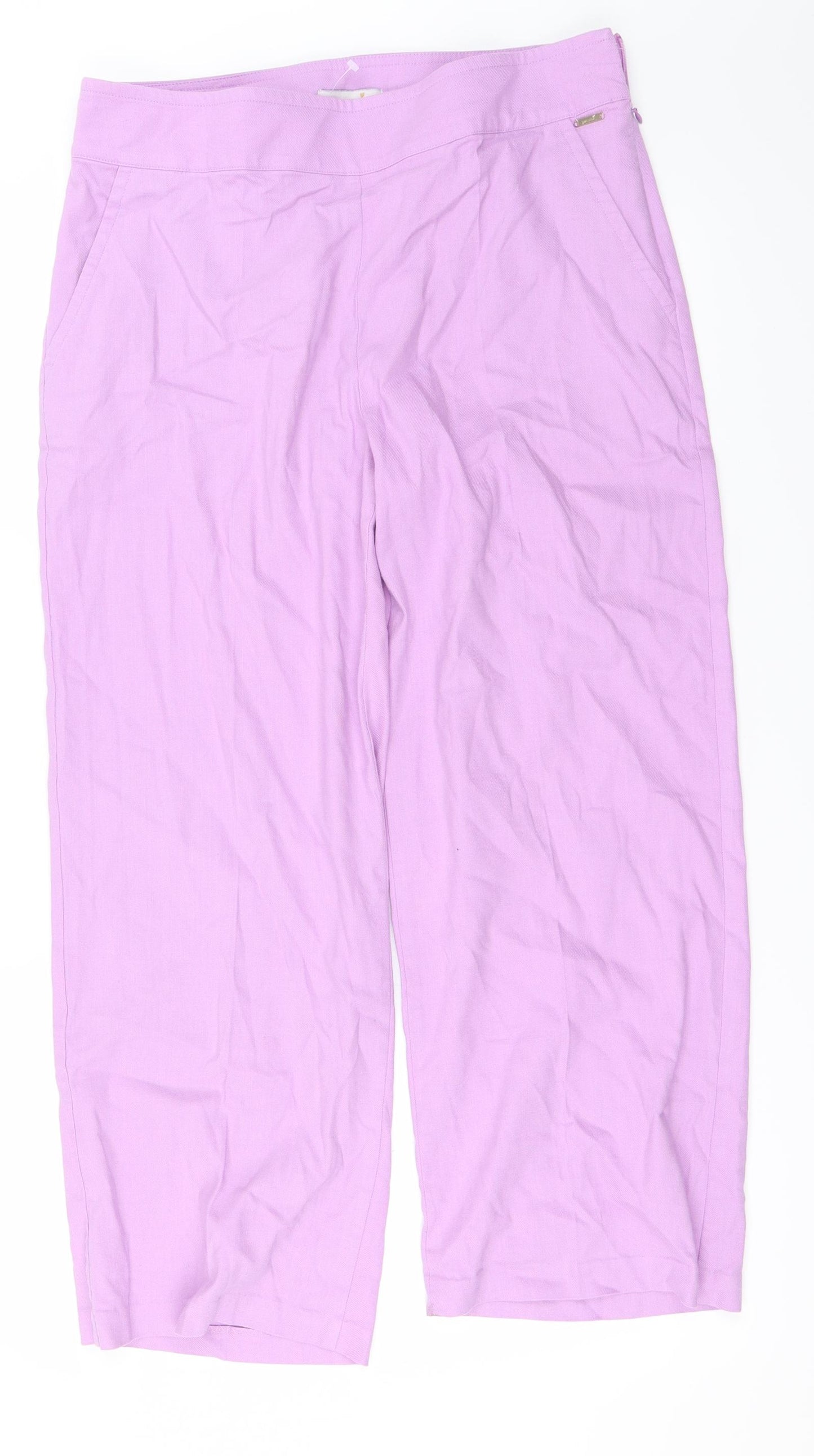 Per Una Womens Purple   Trousers  Size 14 L24 in