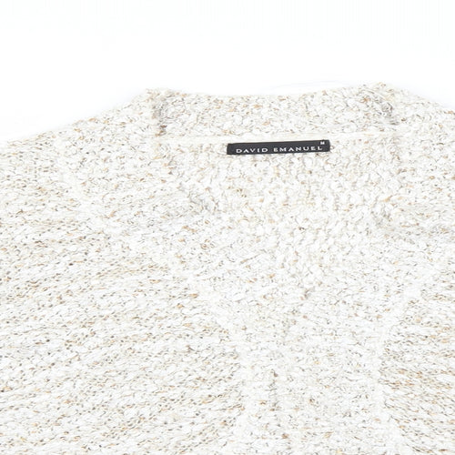 David Emmanuel  Womens Ivory   Cardigan Jumper Size M