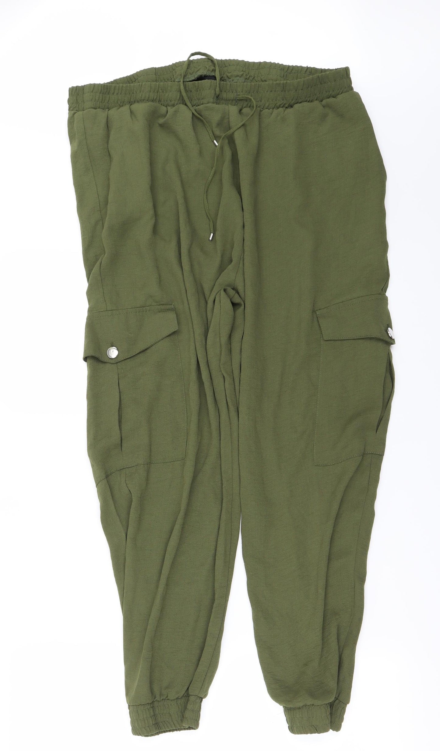 Dorothy Perkins Womens Green   Trousers  Size 14 L25 in