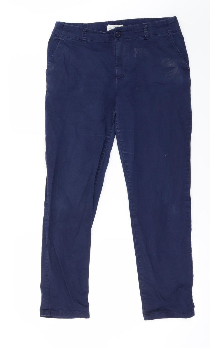 H&M Womens Blue   Trousers  Size 10 L26 in